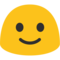 Slightly Smiling Face emoji on Google